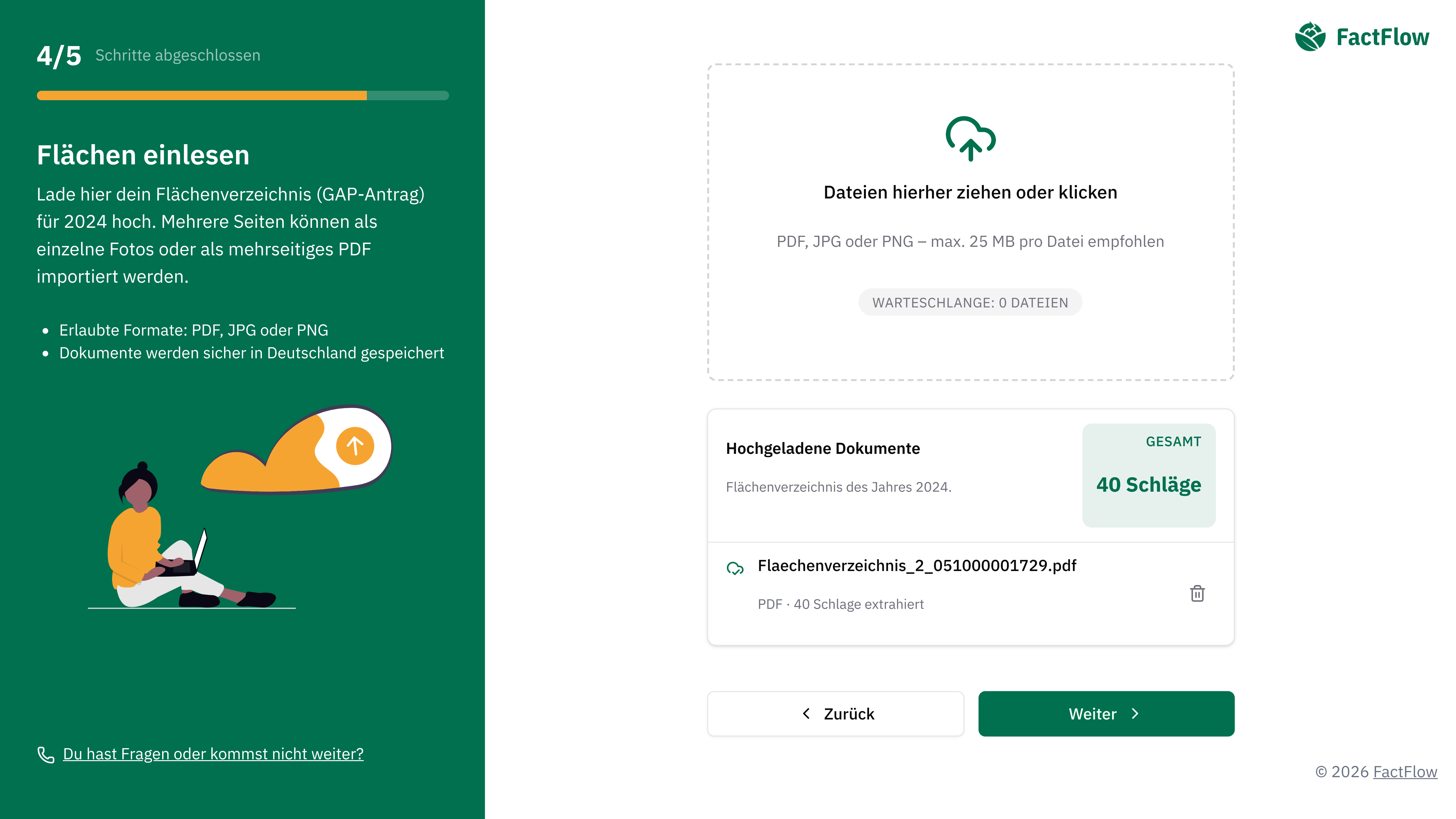FactFlow Detailansicht Ökobilanz
